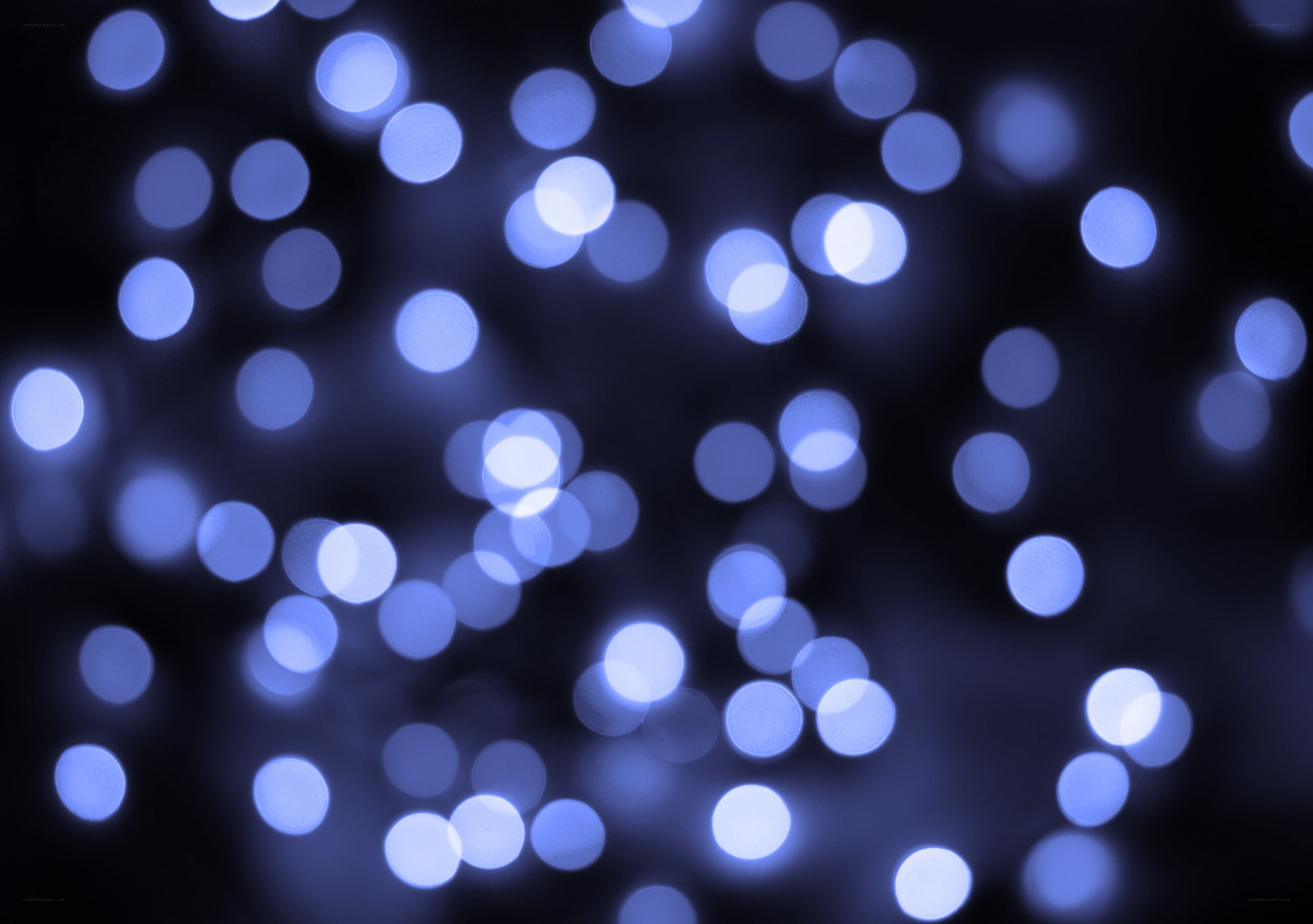 blue bokeh lights background