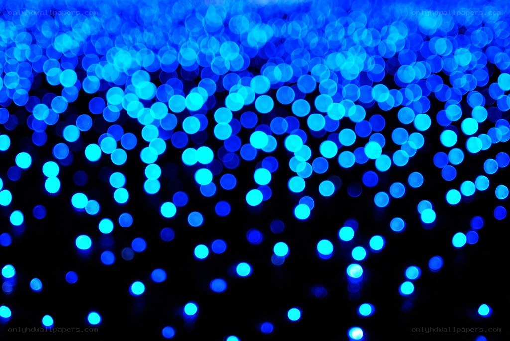 blue bokeh lights background