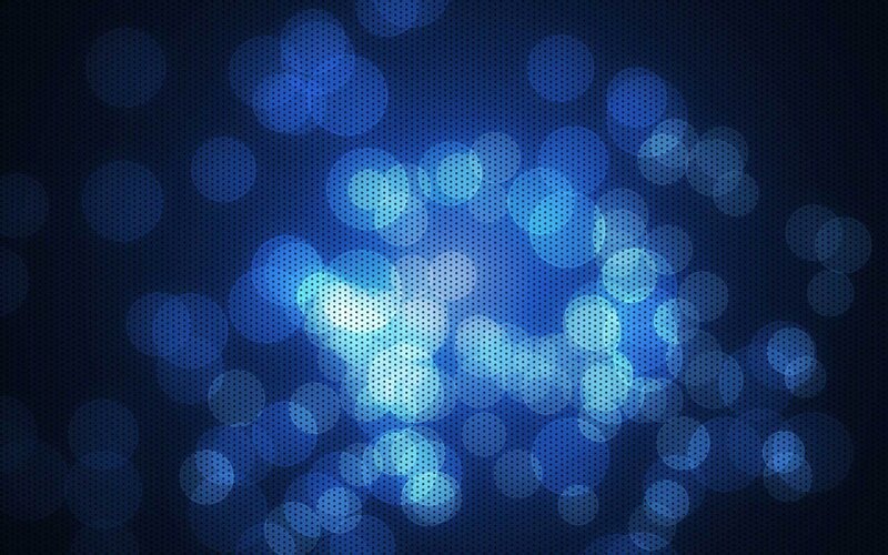 Blue Bokeh Lights — Calm, Abstract, Circles, Dots