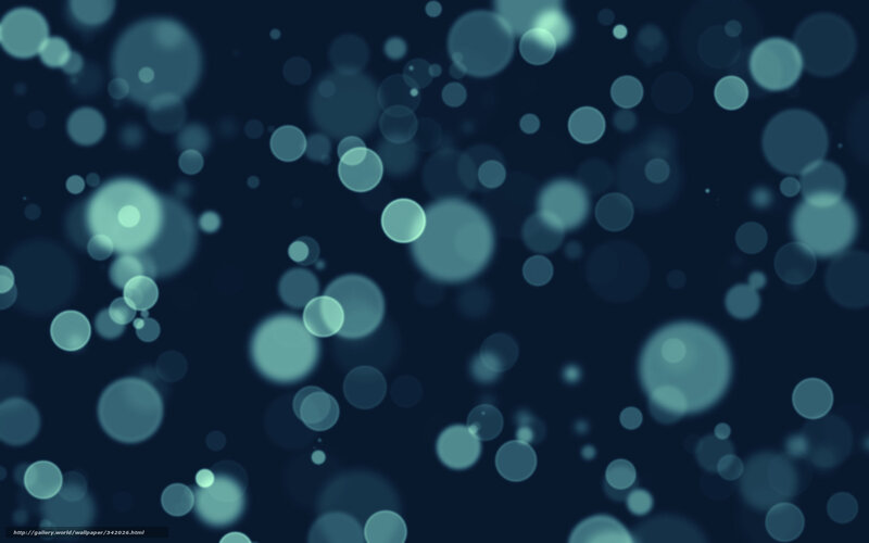 Blue Bokeh Lights — Calm, Abstract, Circles, Light