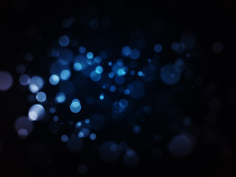 Blue Bokeh Lights — Calm, Abstract, Dark Background