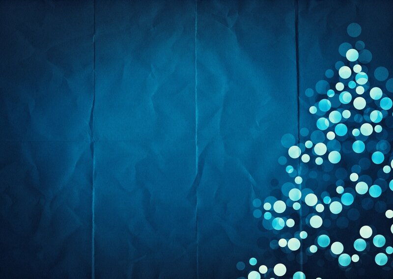 Blue Bokeh Lights — Calm, Night, Digital Art, Crumpled Paper