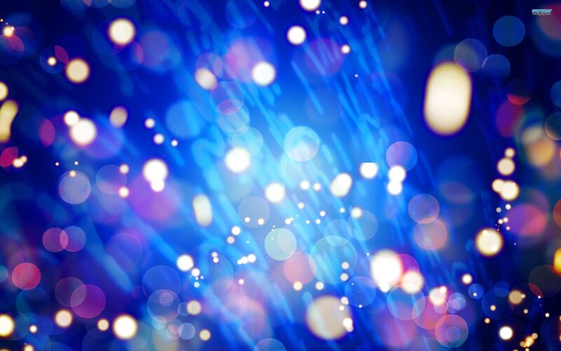 Blue Bokeh Lights — Dreamy, Abstract, Glow