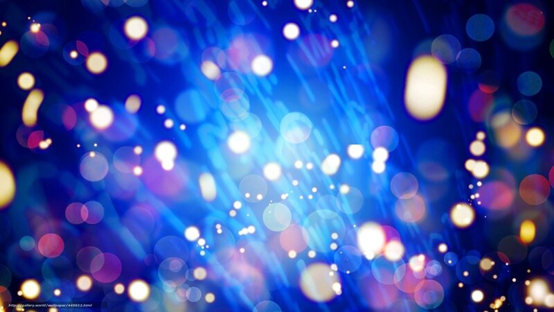 Blue Bokeh Lights — Dreamy, Abstract