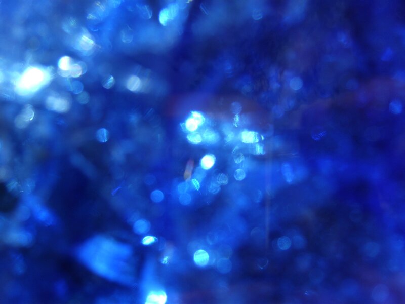 Blue Bokeh Lights — Dreamy, Abstract, White