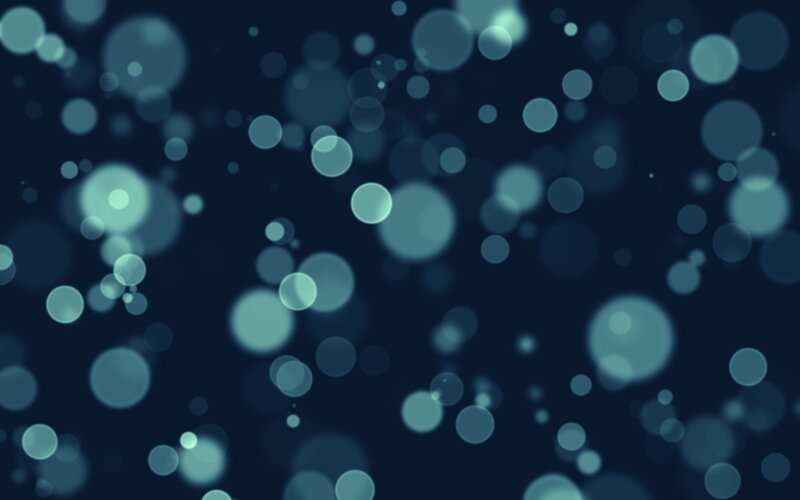 Blue Bokeh Lights — Teal