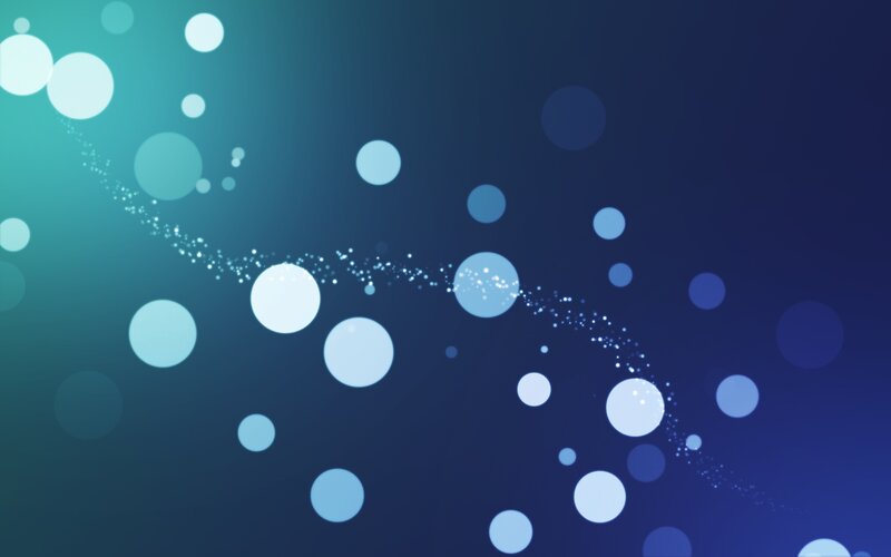blue bokeh particle background