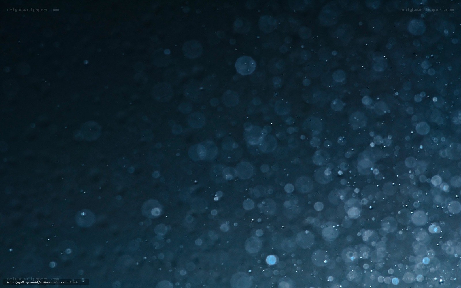 blue bokeh particles