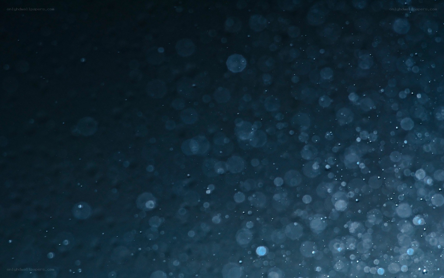 blue bokeh particles