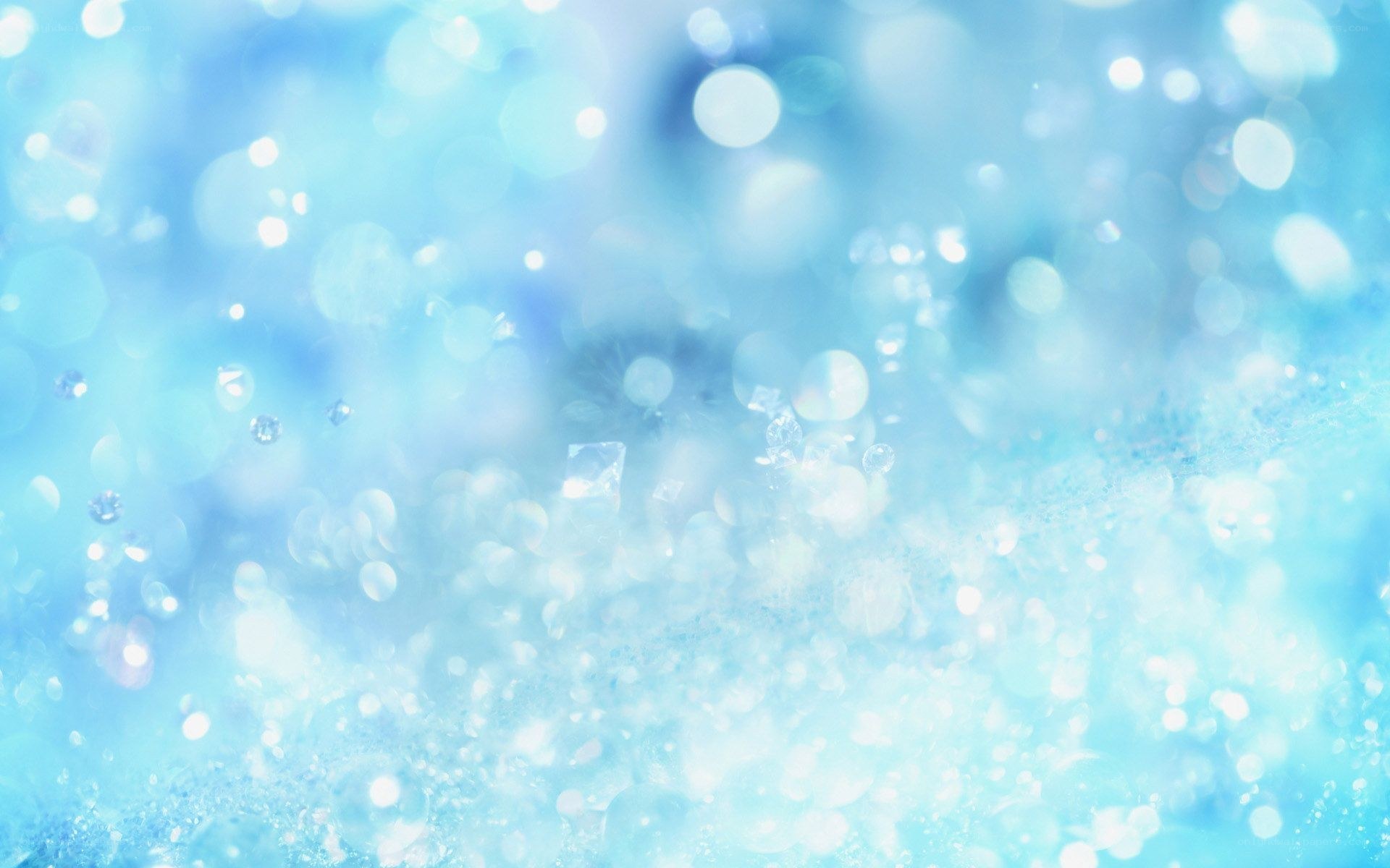 blue bokeh sparkles