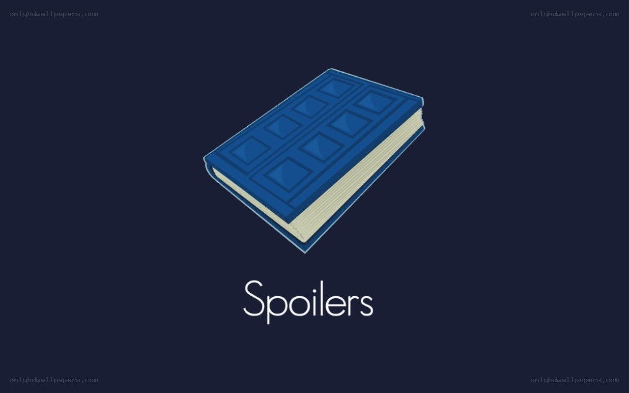 blue book with spoilers warning