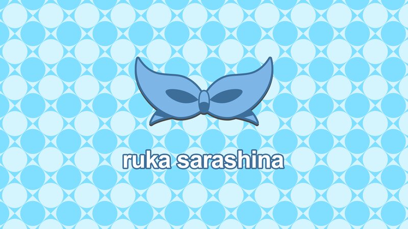 Blue Bow on Patterned Background