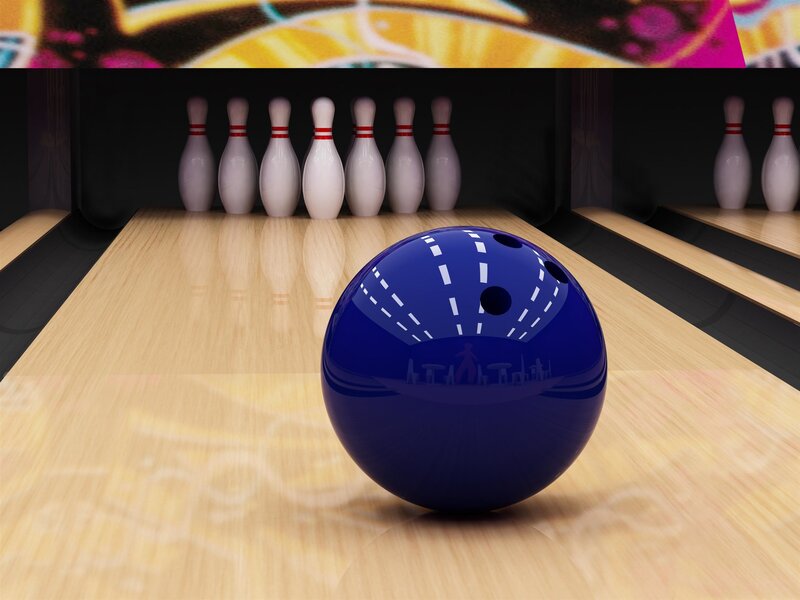 Blue Bowling Ball — Neutral
