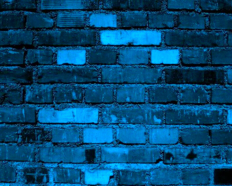 Blue Brick Wall — Dark