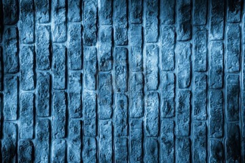 Blue Brick Wall
