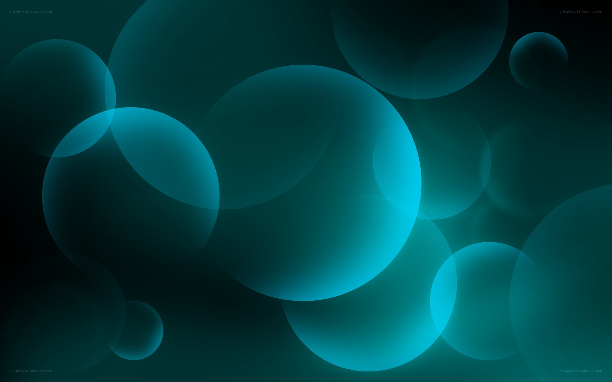 blue bubble abstract background