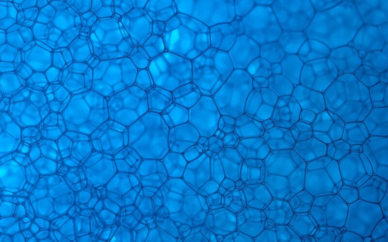 blue bubble foam pattern