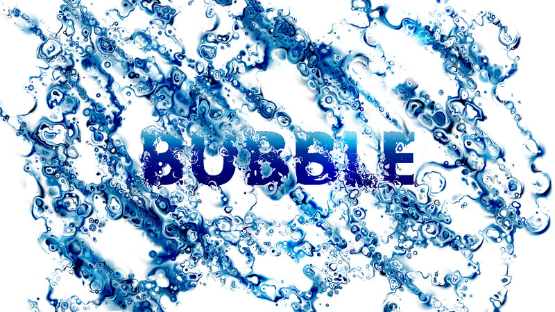 blue bubble water effect
