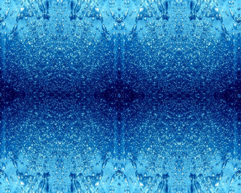 blue bubbles abstract pattern