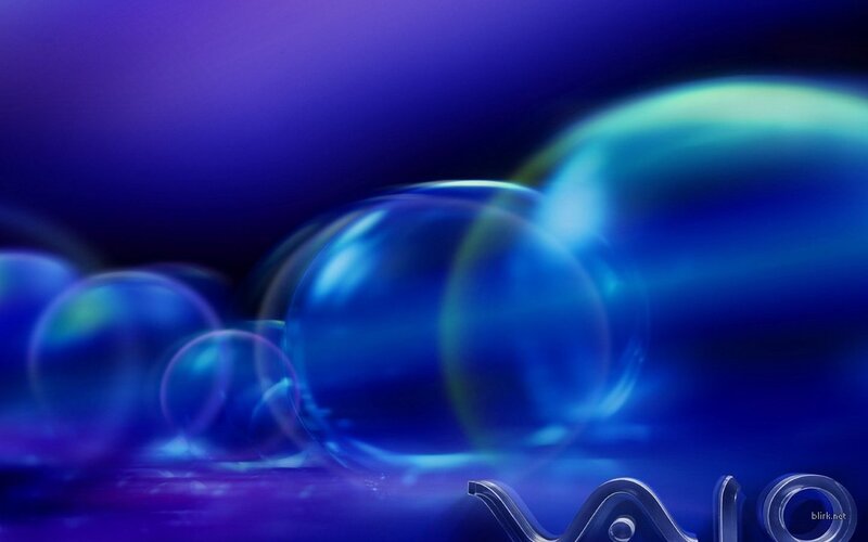blue bubbles abstract wallpaper