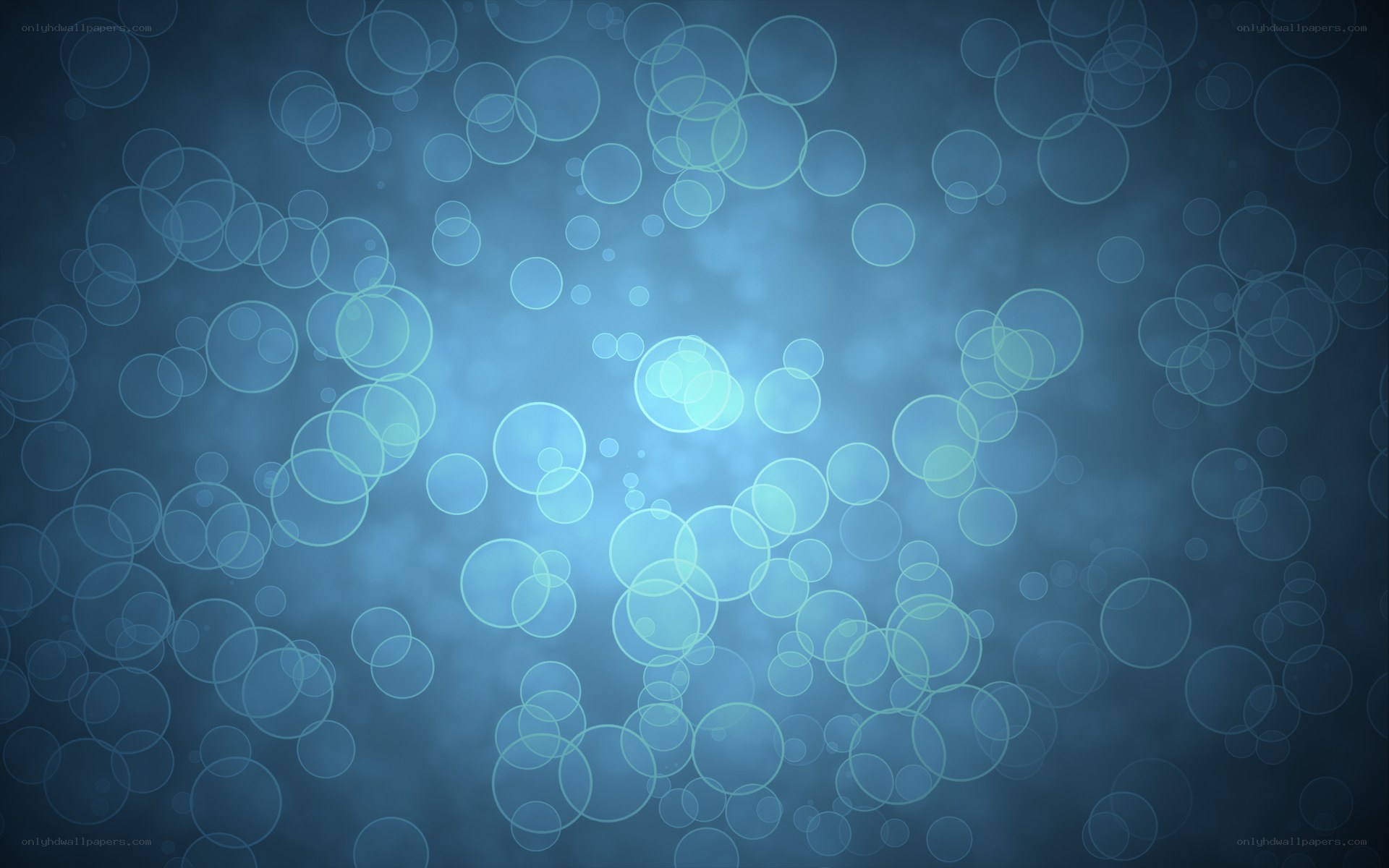blue bubbles background
