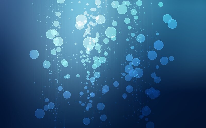 Blue Bubbles Floating
