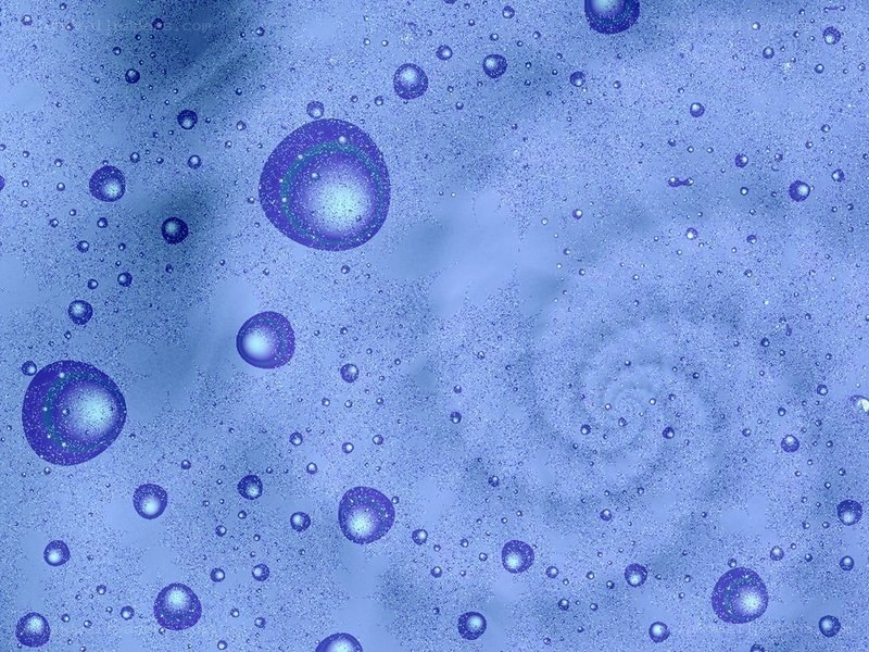 blue bubbles in space