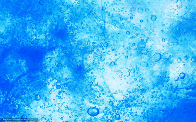blue bubbles in water