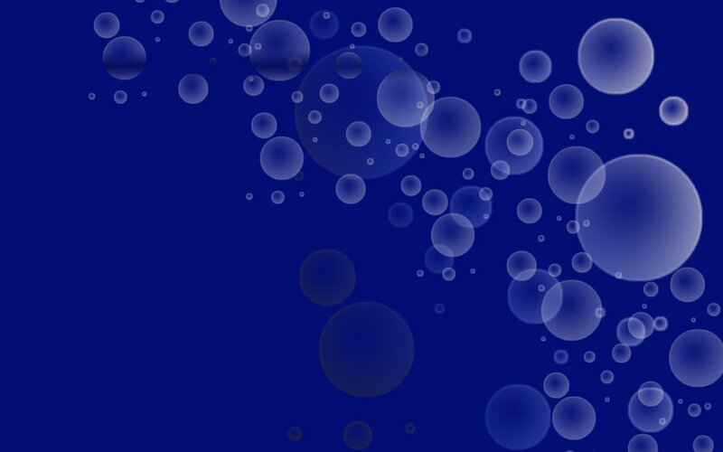 blue bubbles on dark background
