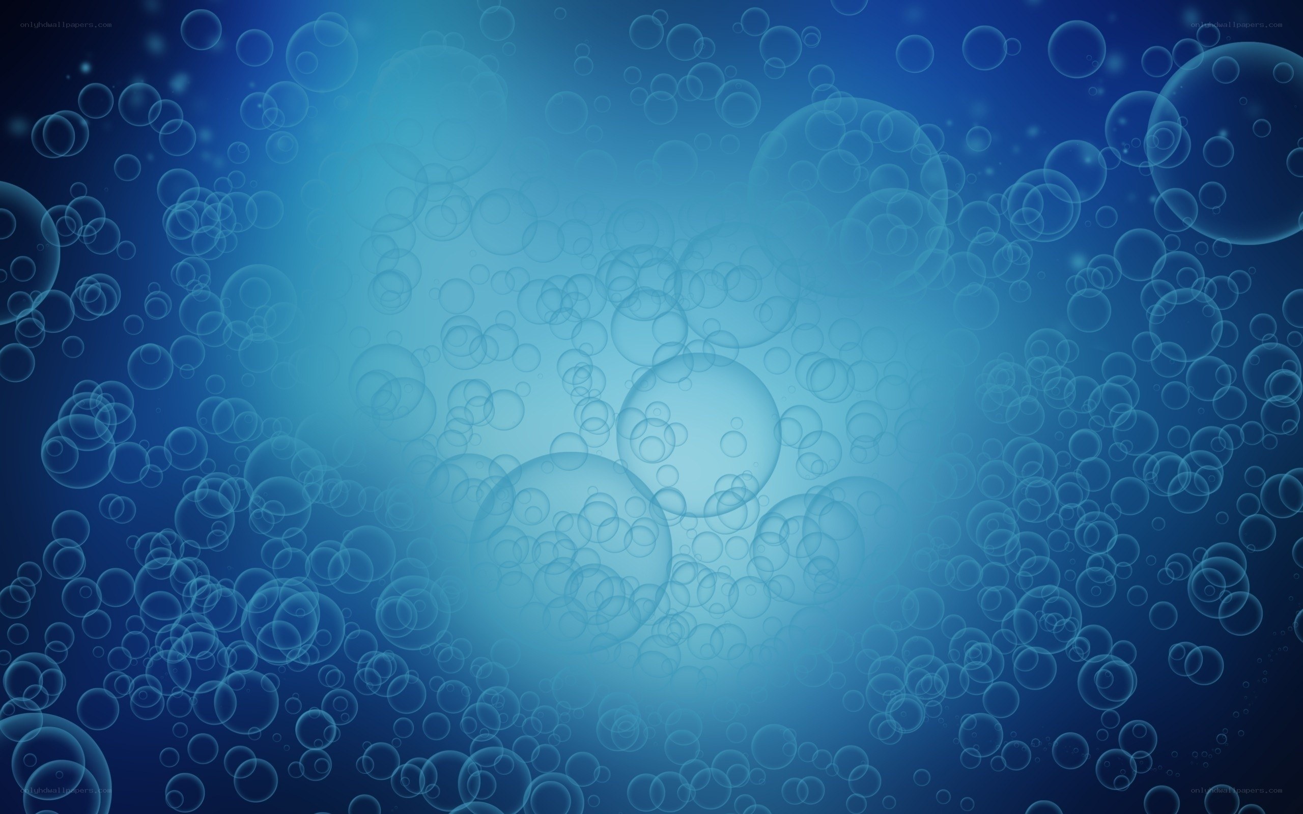 blue bubbles underwater
