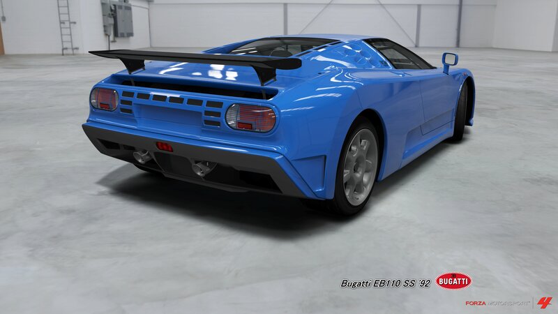 Blue Bugatti Car — Neutral