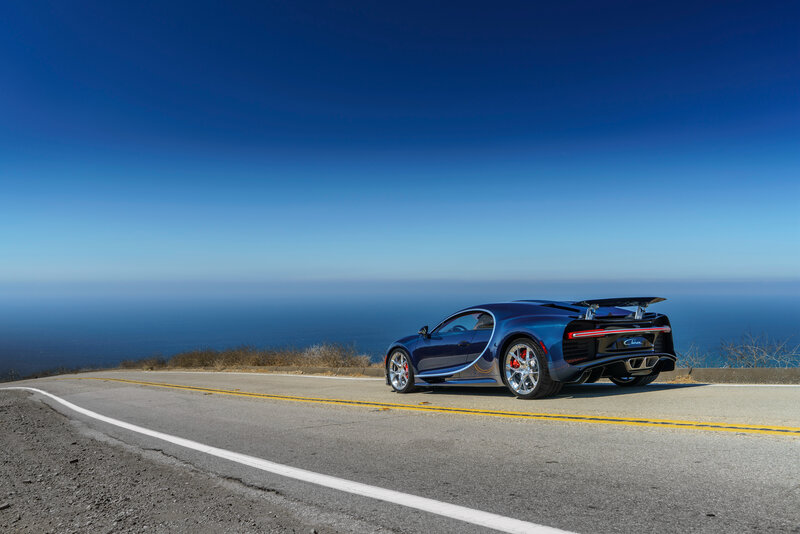 Blue Bugatti Chiron
