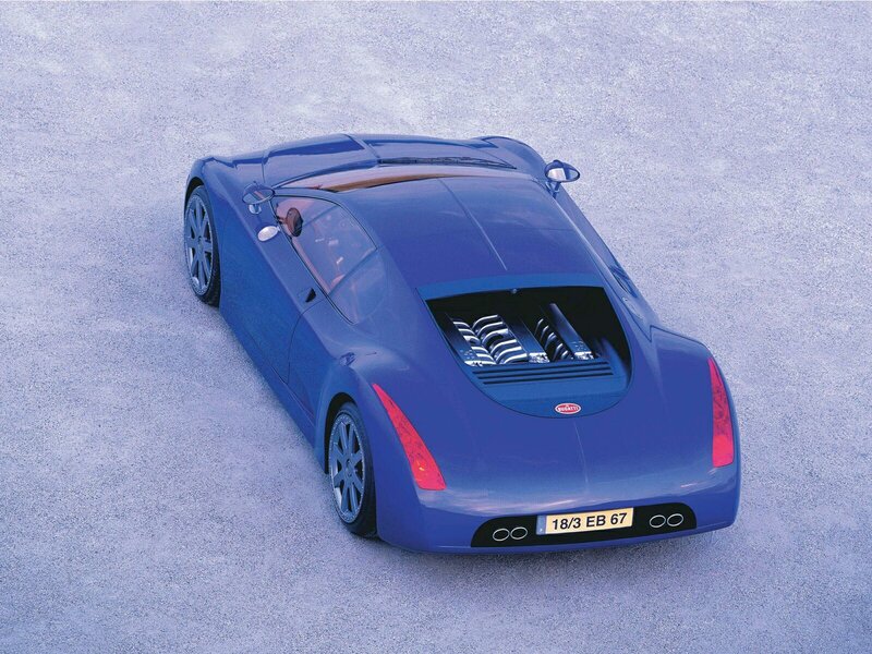 Blue Bugatti Concept Car — Calm