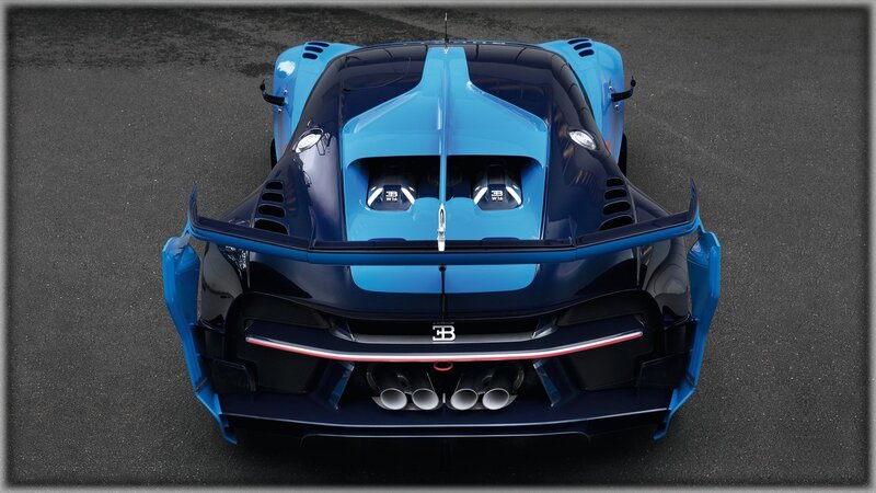 Blue Bugatti Hypercar