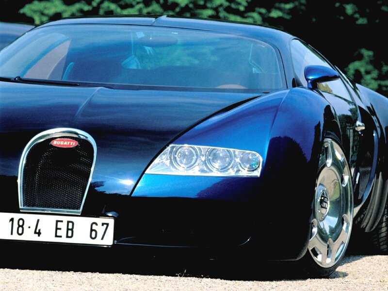 Blue Bugatti Veyron — Calm, Afternoon, Photograph, Car, License Plate