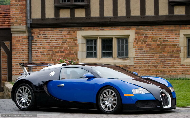 Blue Bugatti Veyron — Calm, Afternoon, Photograph, Car