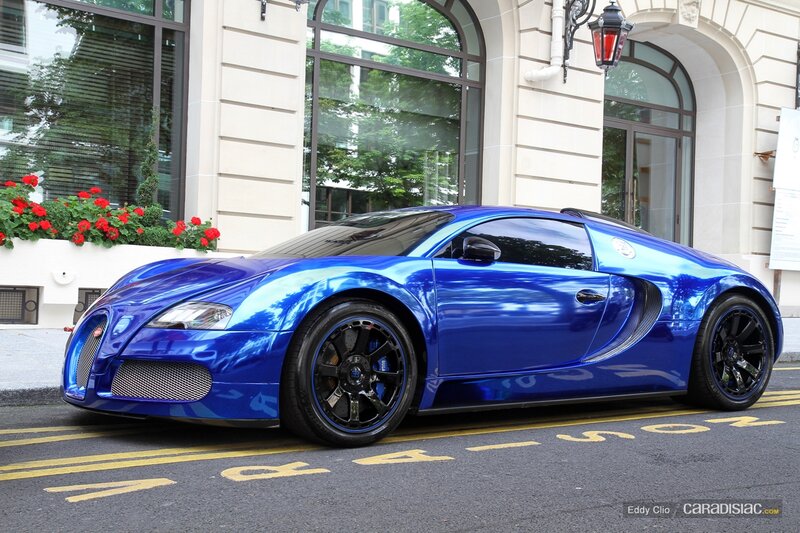Blue Bugatti Veyron — Calm, Afternoon