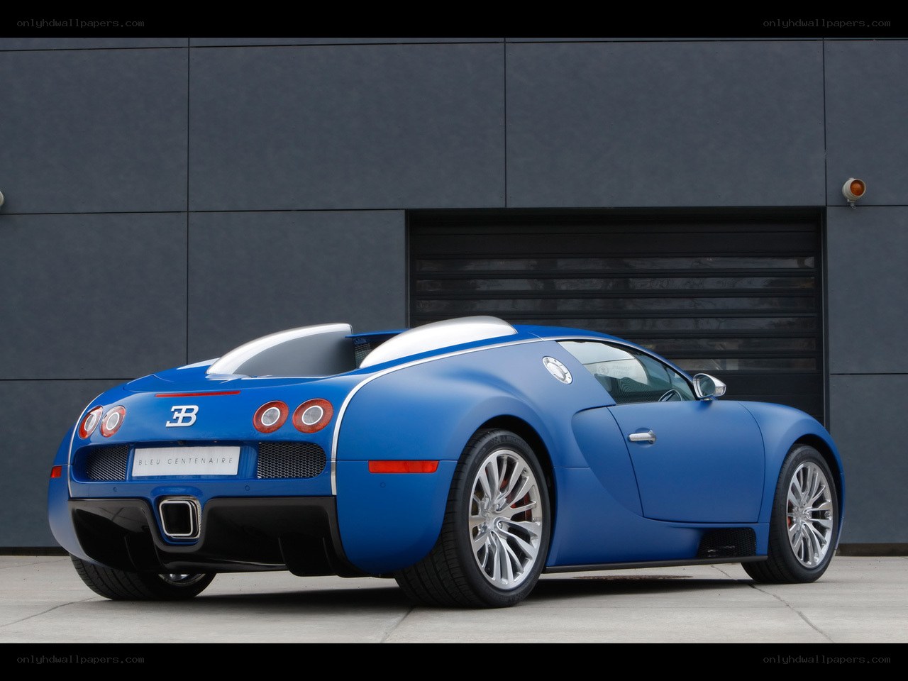 Blue Bugatti Veyron Centenaire