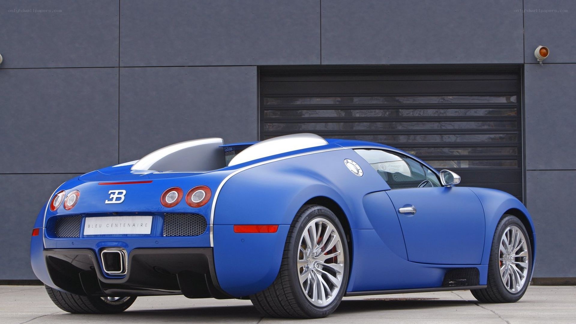 Blue Bugatti Veyron Centenaire