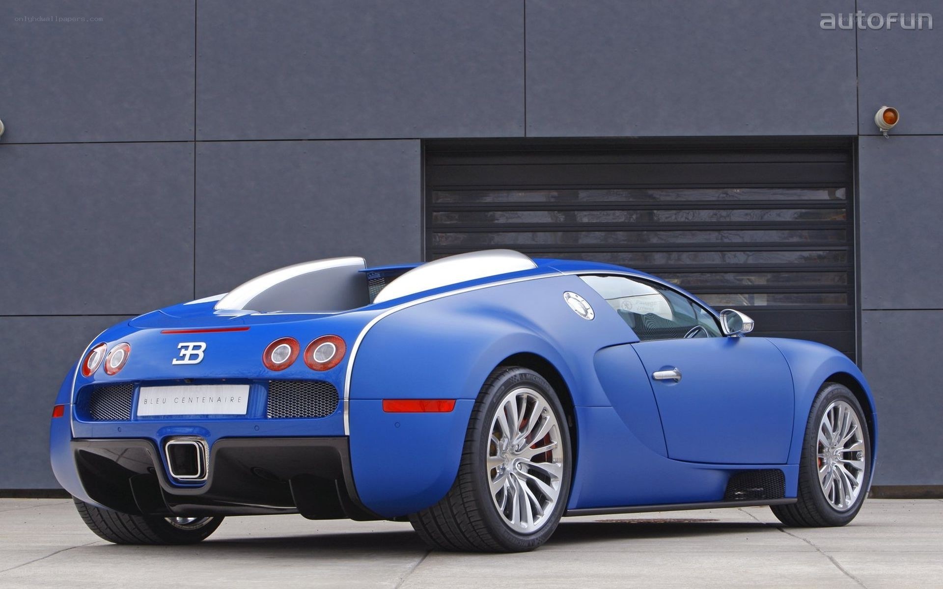 Blue Bugatti Veyron Centenaire