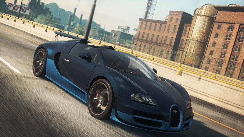 Blue Bugatti Veyron — Dynamic