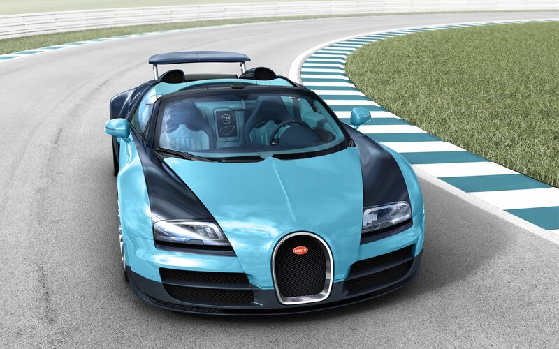 Blue Bugatti Veyron — Light Blue