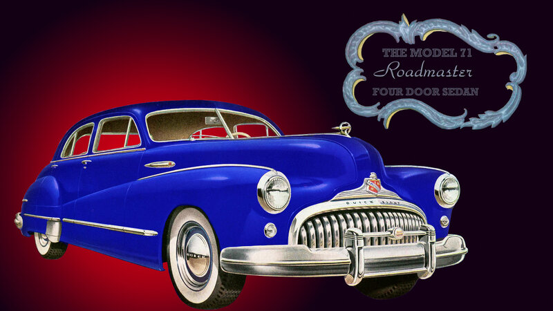 Blue Buick Roadmaster