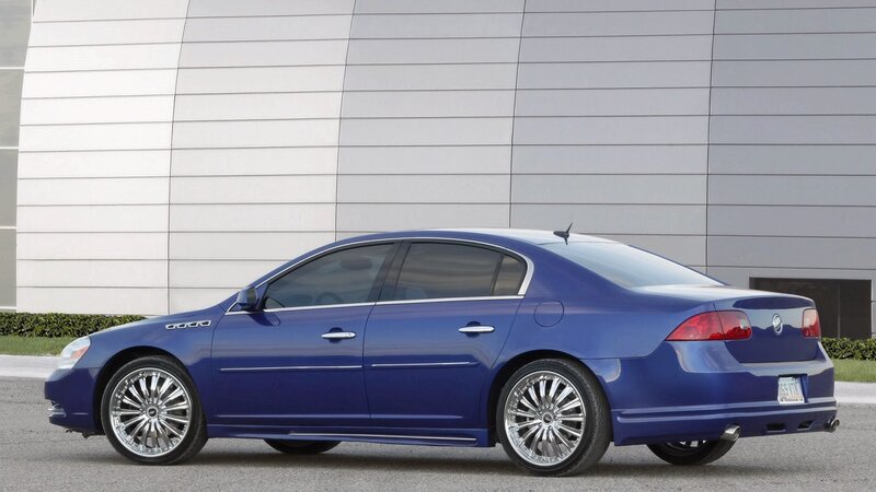 blue buick sedan