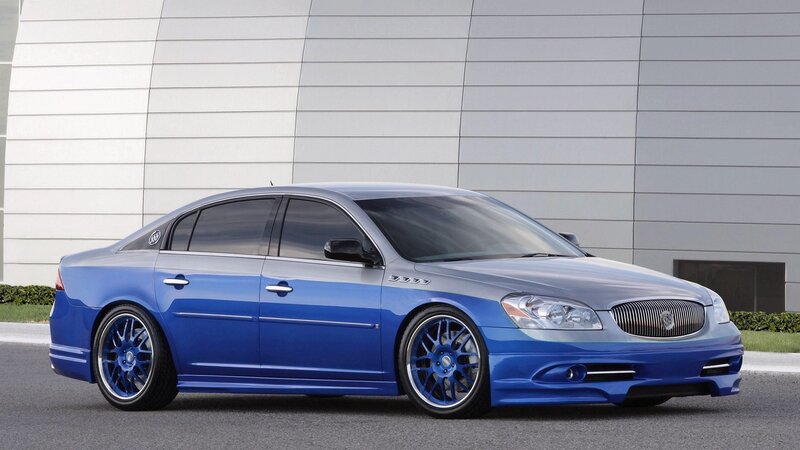 blue buick sedan