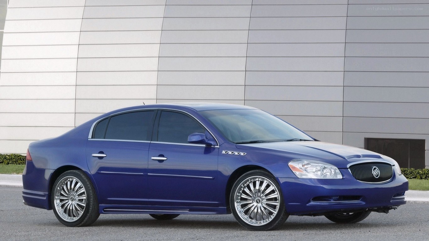 blue buick sedan