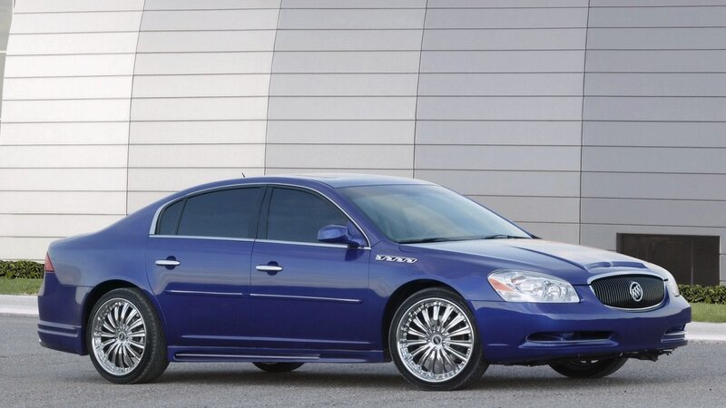 Blue Buick Sedan — Neutral, Afternoon, Photograph
