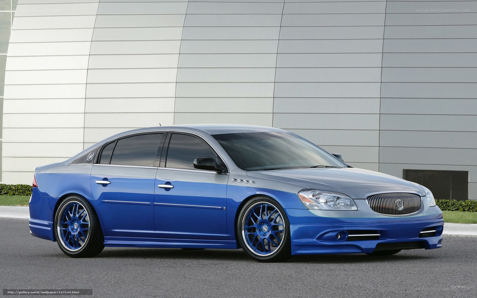 blue buick sedan