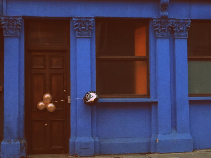 Blue Building Facade — Calm