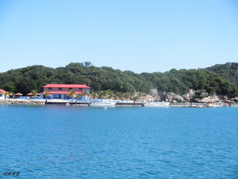 Blue Building on Coast
